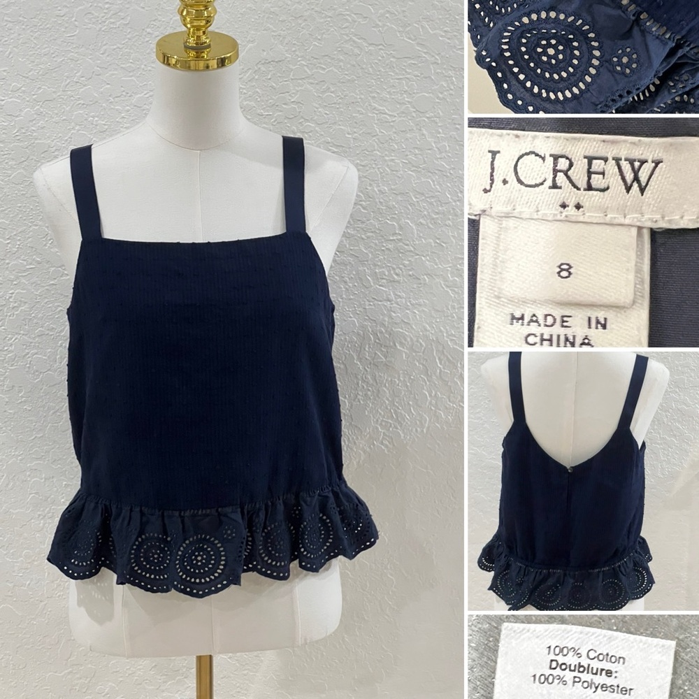 J. Crew Navy Blue Top Size 8